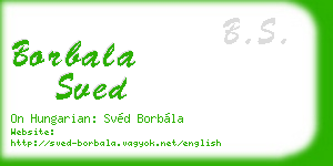 borbala sved business card